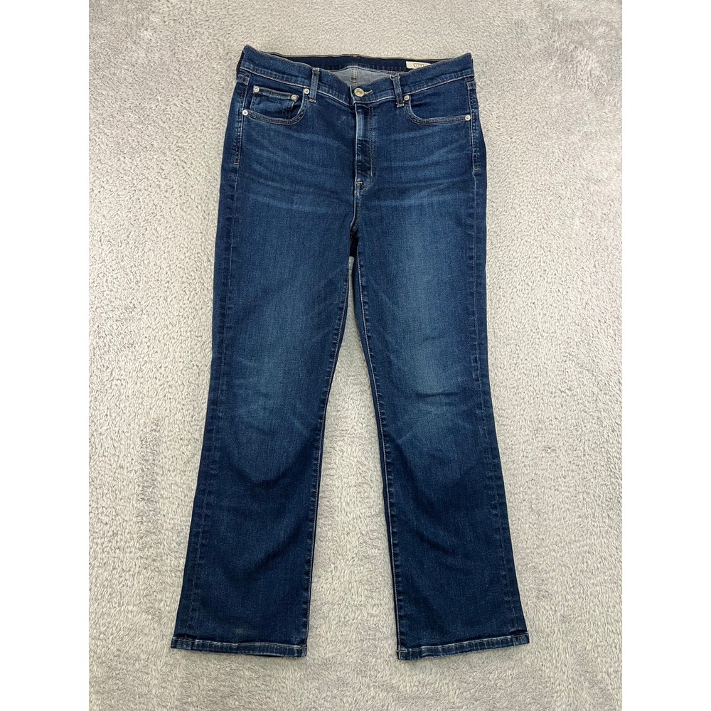 AYR Jeans Women 31x26 Blue The Pop High Rise Straight Leg Stretch Denim